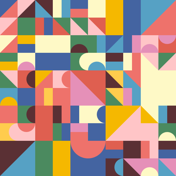 Abstrakt kunst laget med JavaScript